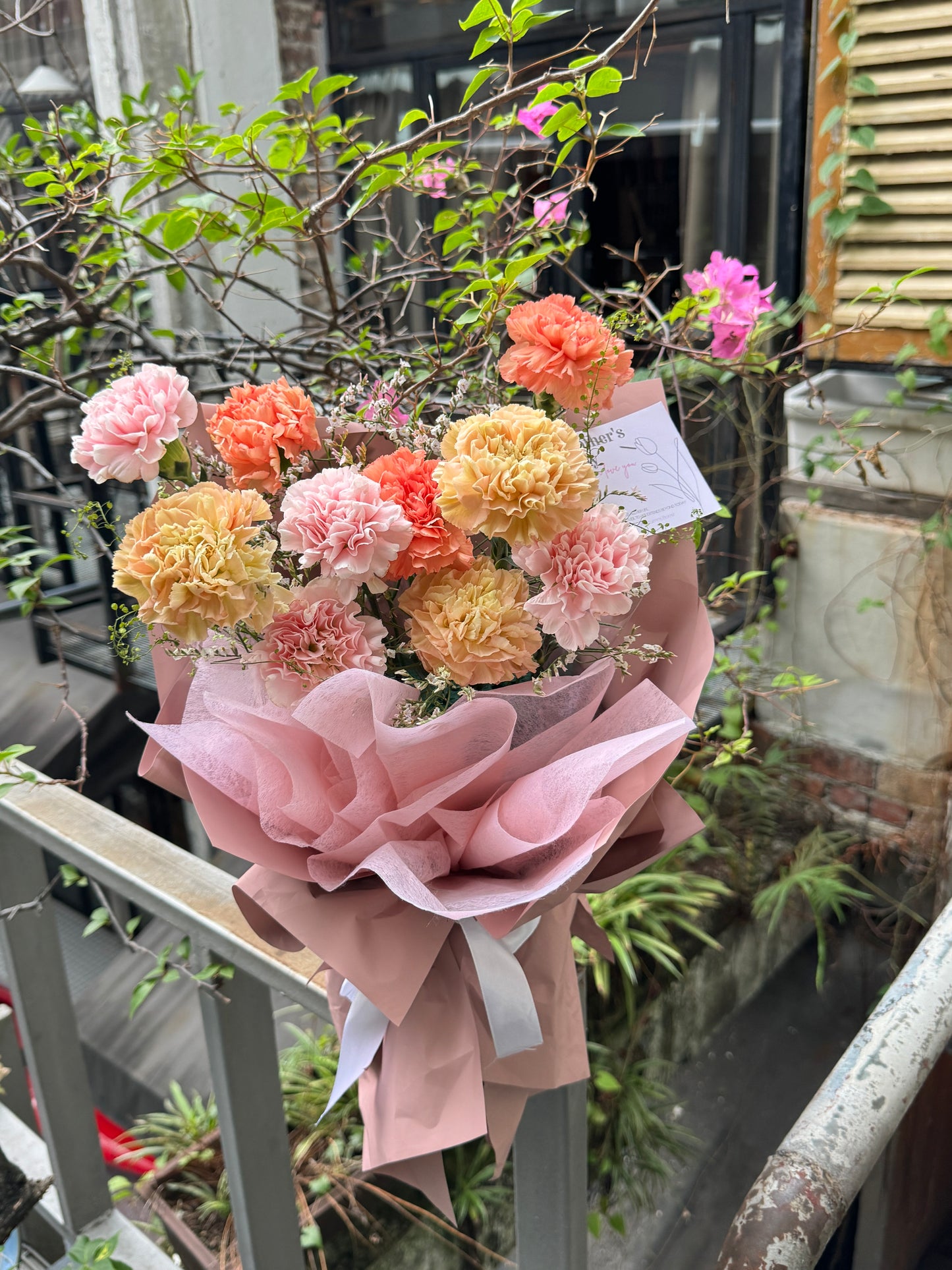 Vibrant Splendor Carnation Bouquet