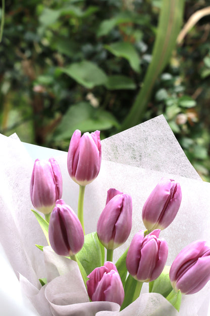 Viola Purple Tulip Bouquet