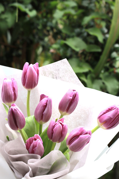 Viola Purple Tulip Bouquet