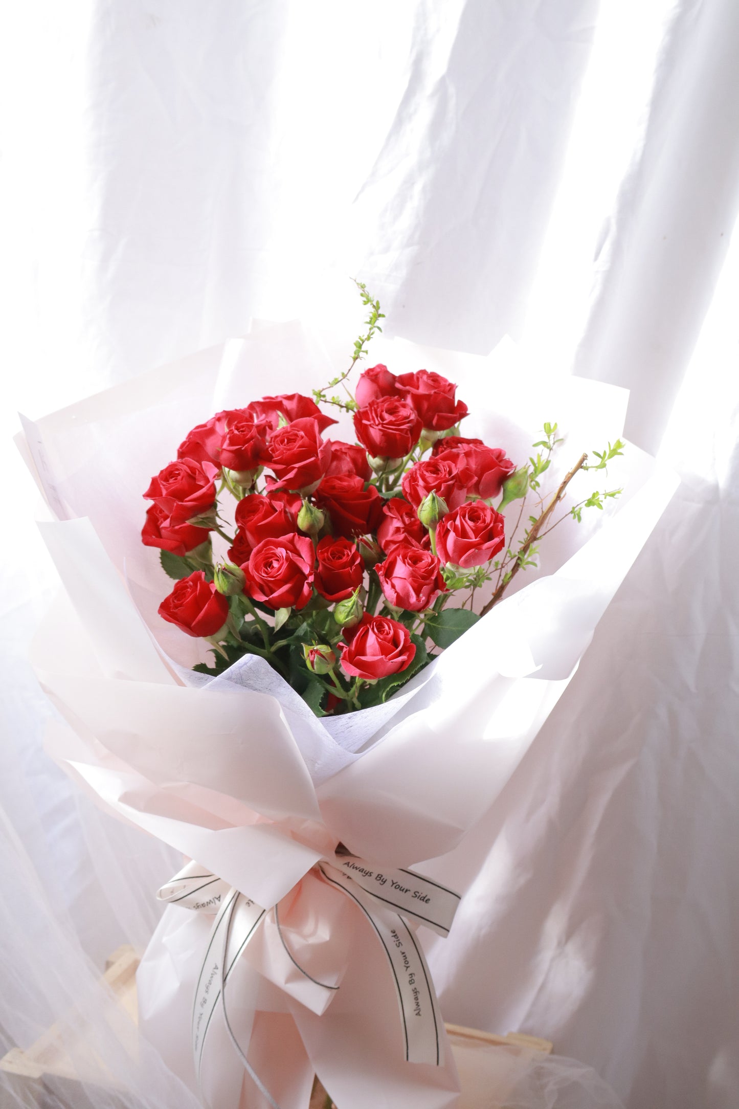 Valentina Red Rose Spray Bouquet