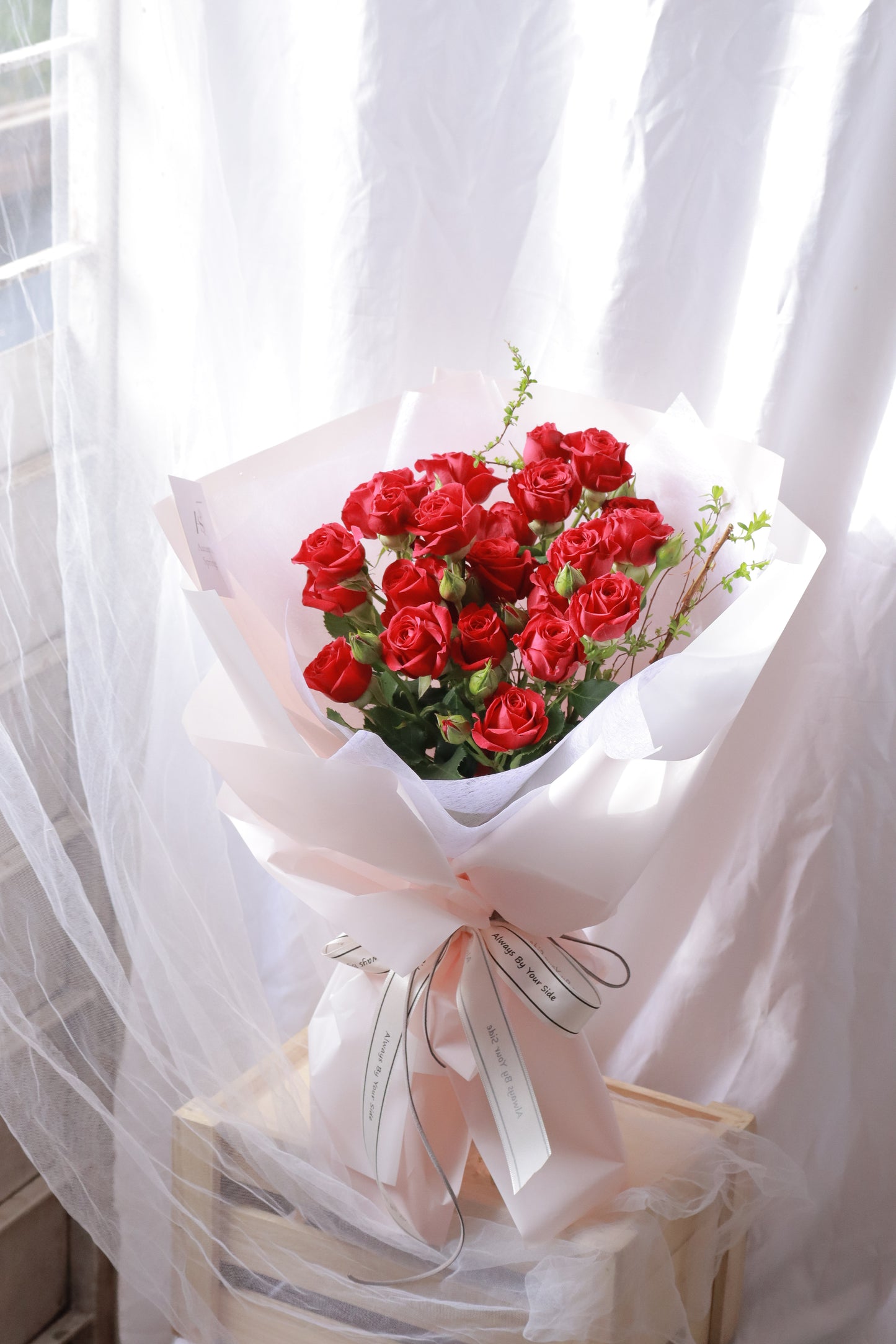 Valentina Red Rose Spray Bouquet