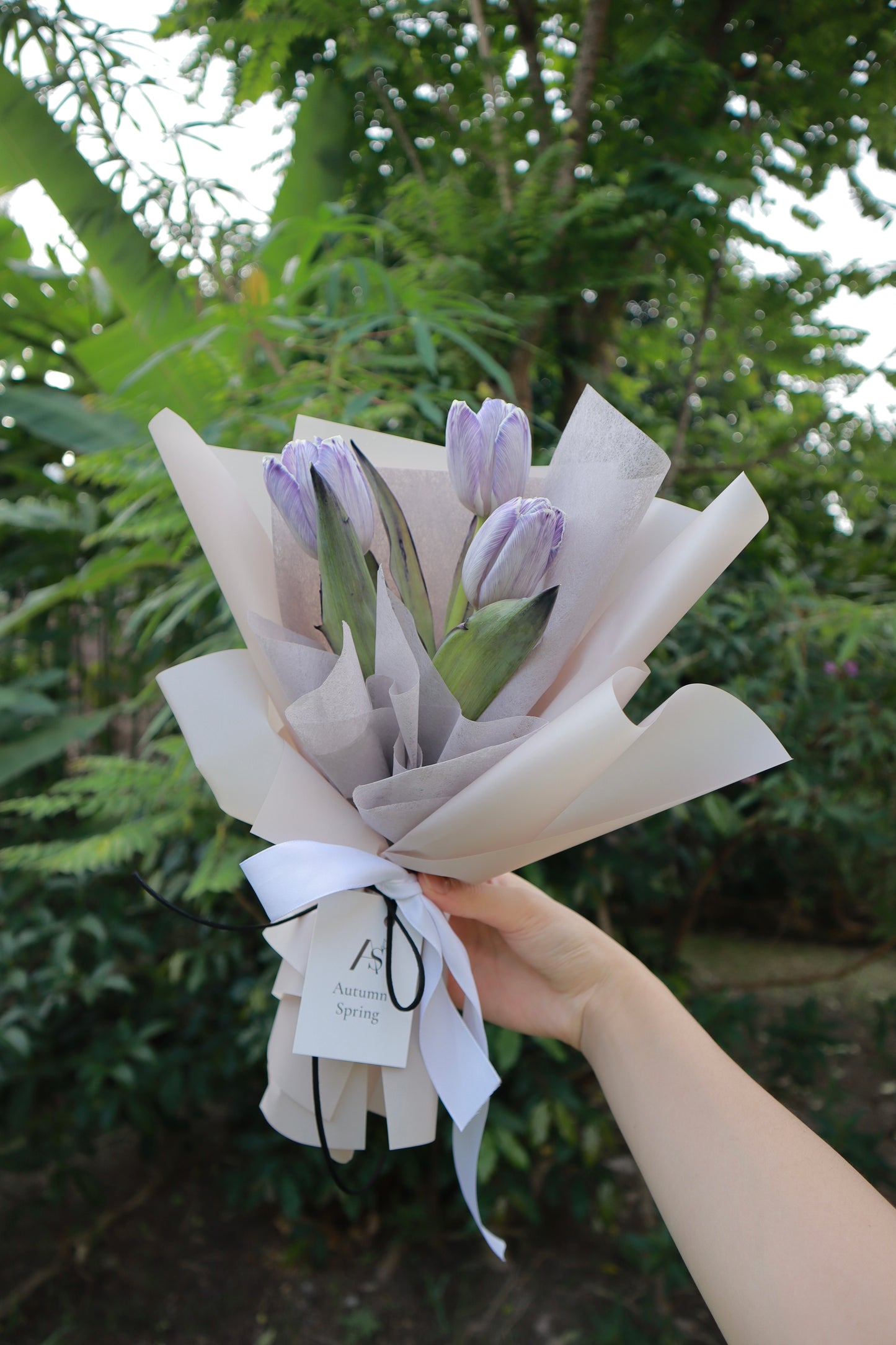 Amethyst Dyed Purple Tulip Bouquet