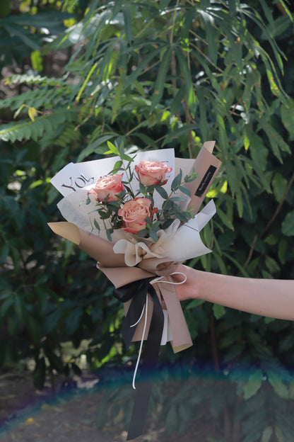 Sweetheart Mini Cappuccino Rose Bouquet