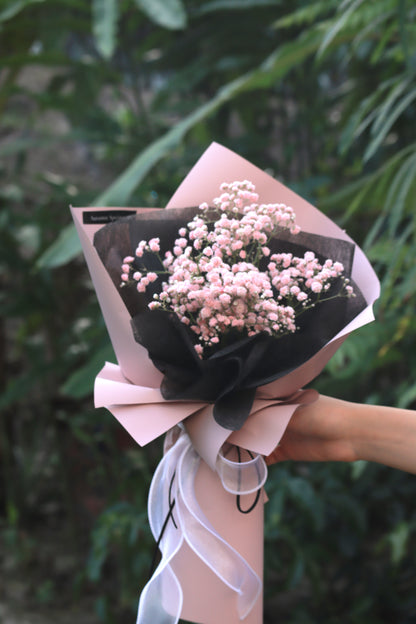 Cherish Pink Baby Breath Bouquet