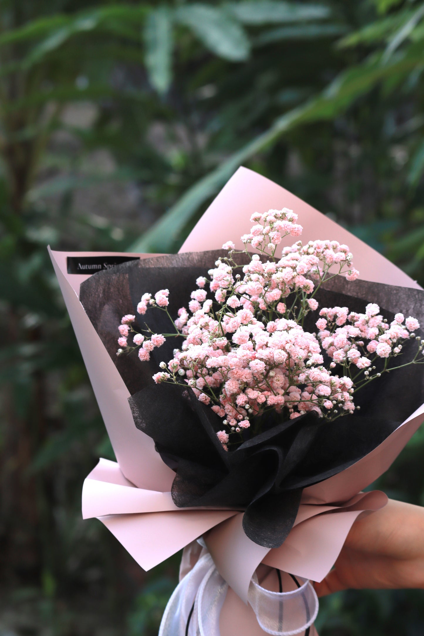 Cherish Pink Baby Breath Bouquet