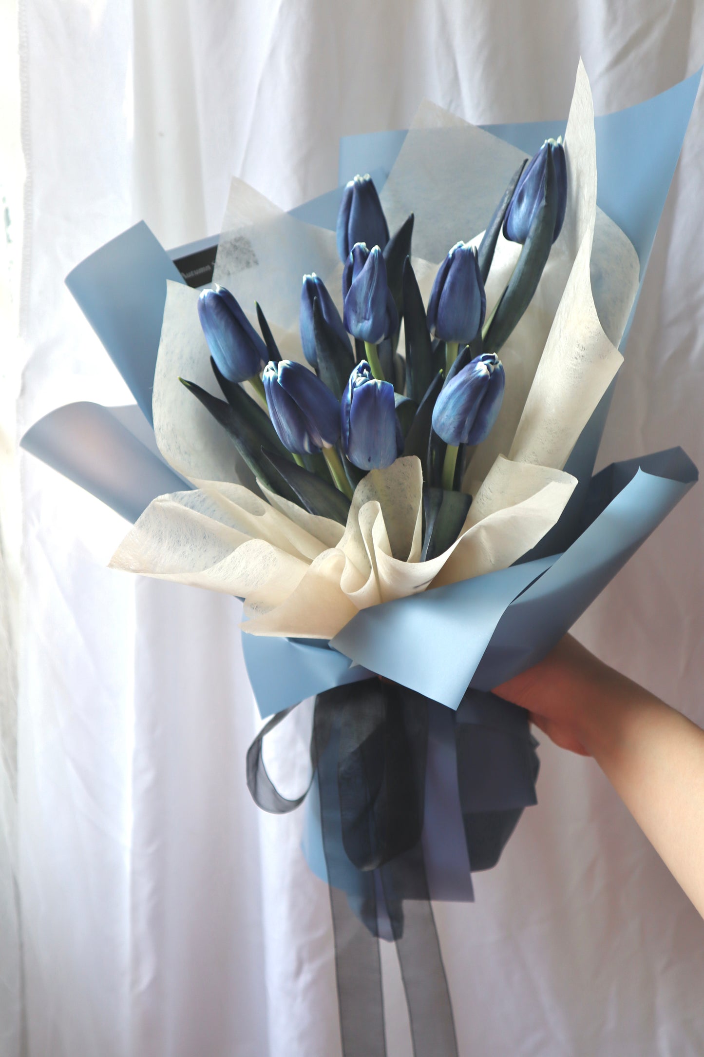 Ma Chérie Blue Dyed Tulip Bouquet