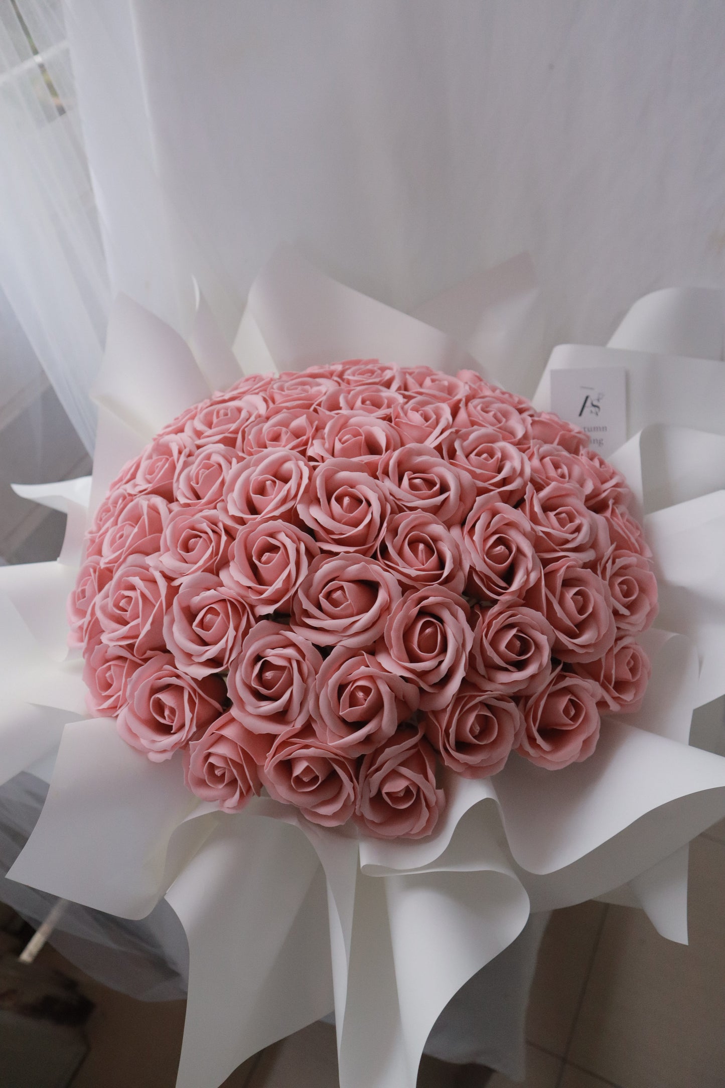 Siena Pink Soap Rose Bouquet