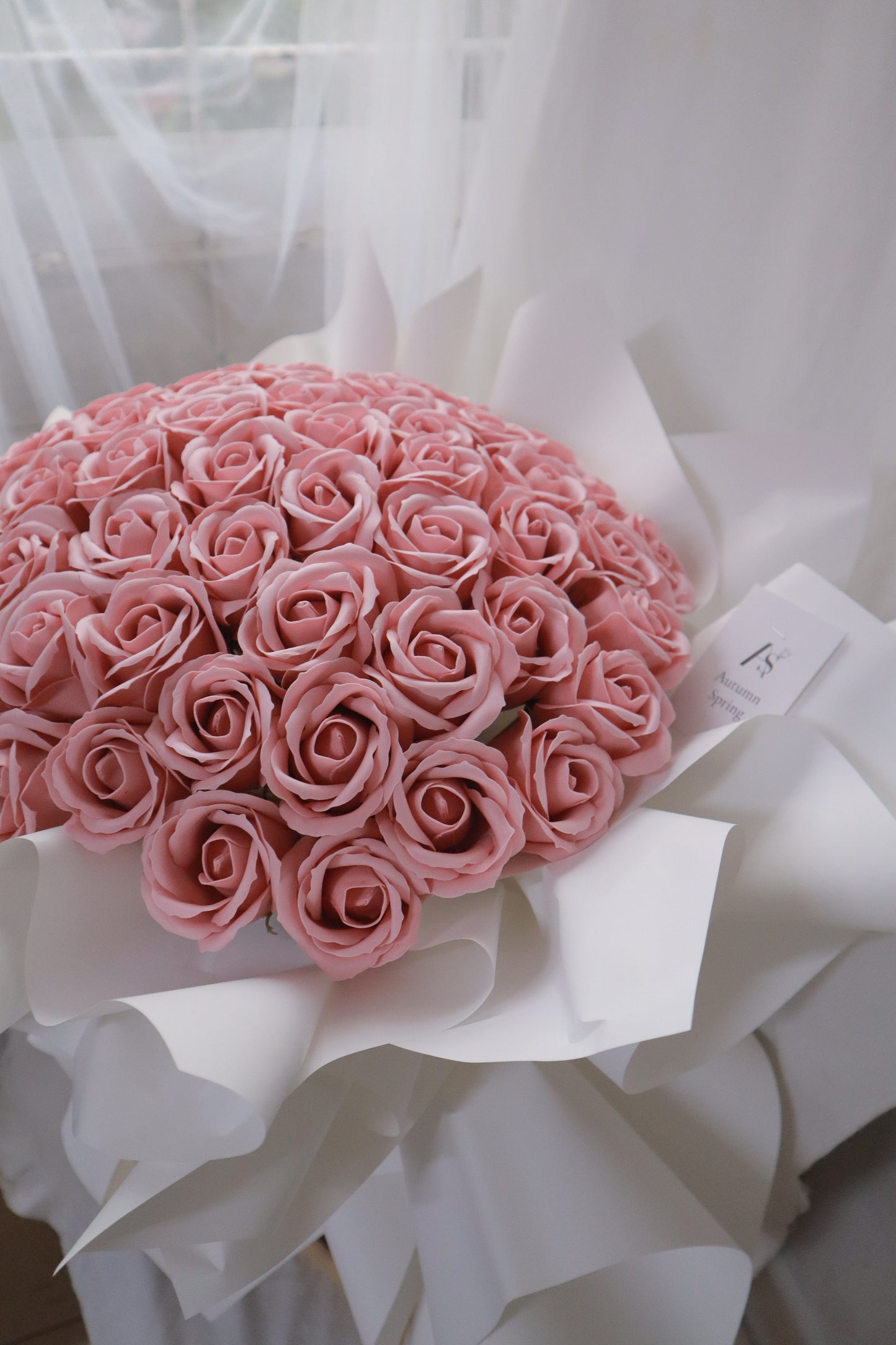 Siena Pink Soap Rose Bouquet