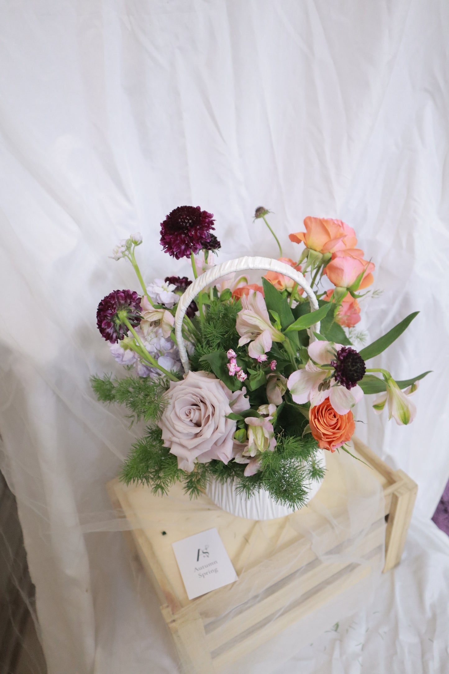 Timeless Garden Flower Basket