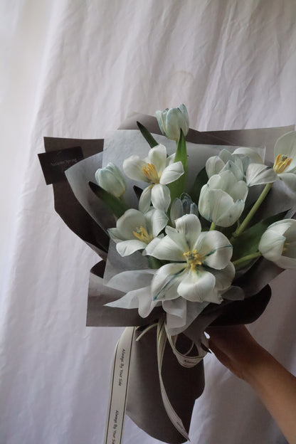 Iridessa Blue Dyed Tulip Bouquet