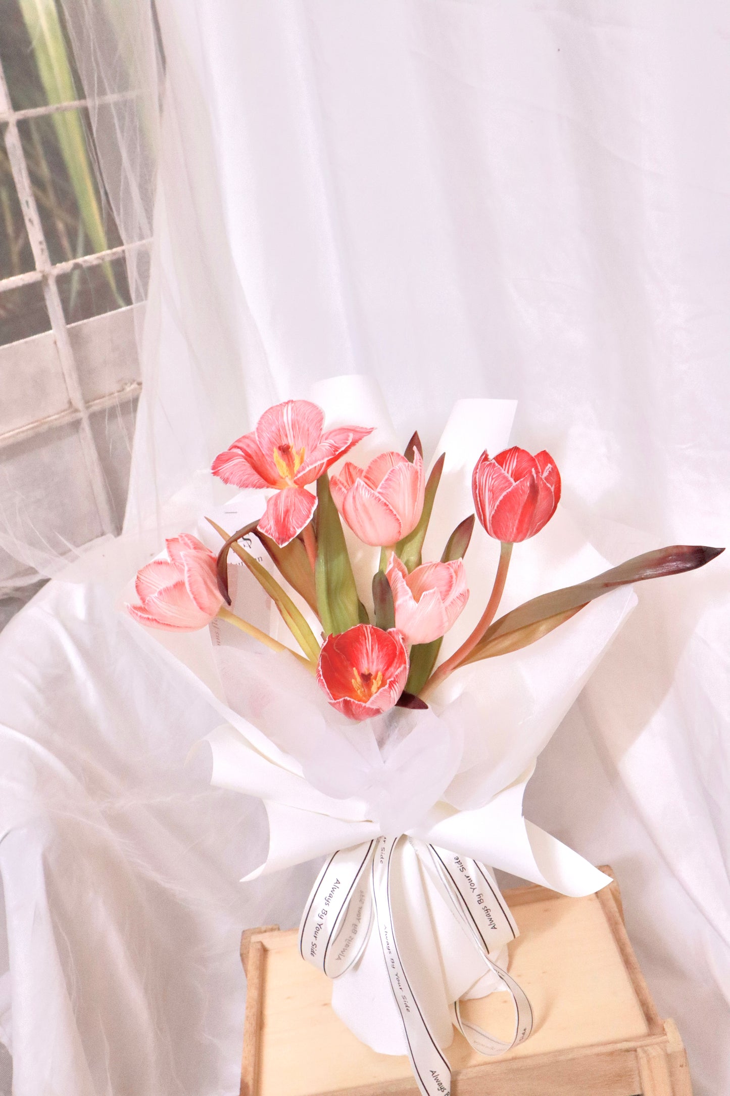 Rouge Red Dyed Tulip Bouquet