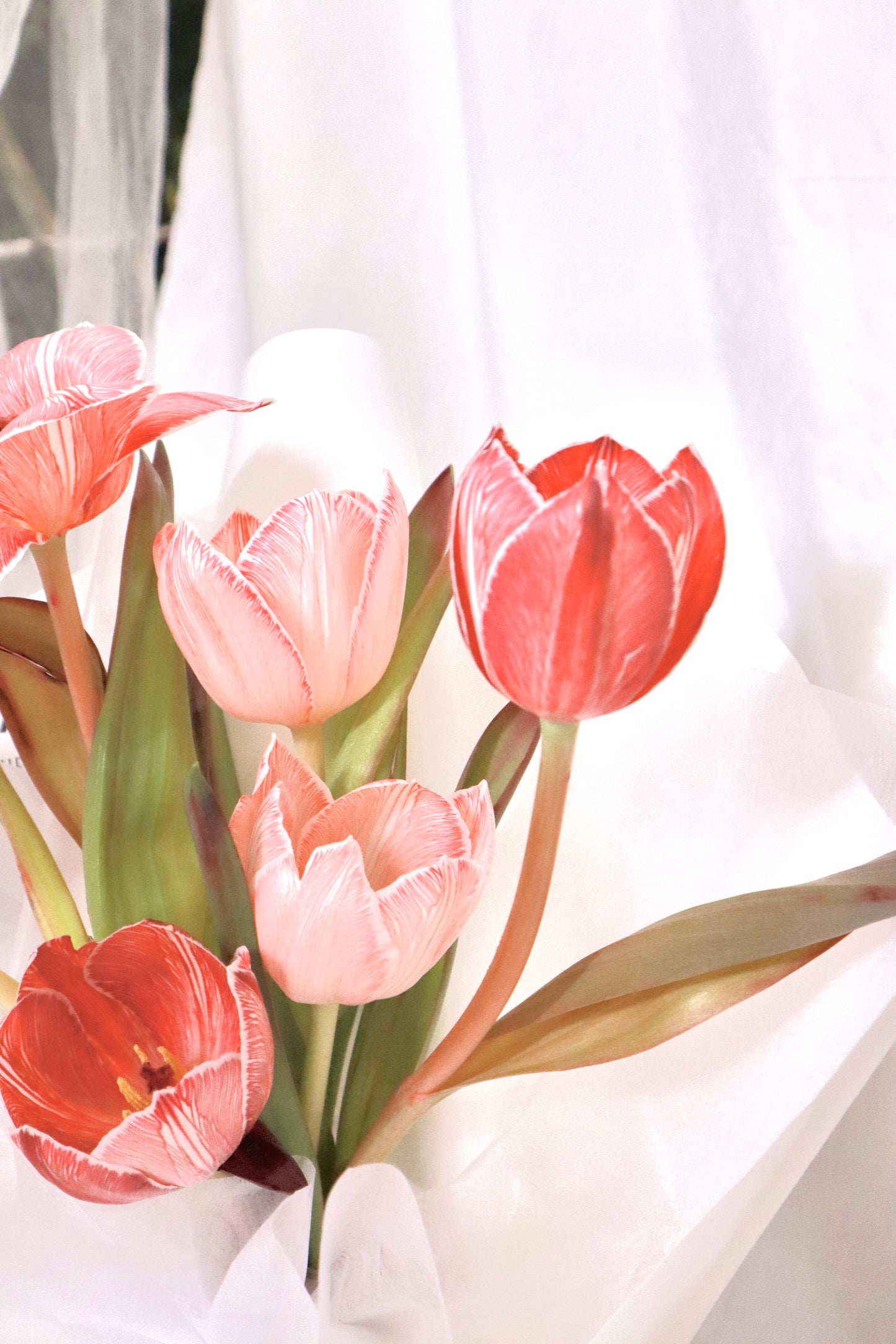 Rouge Red Dyed Tulip Bouquet