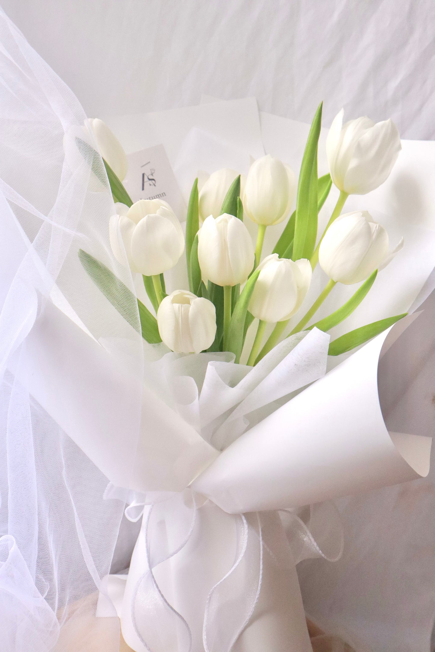 Juliet White Tulip Bouquet