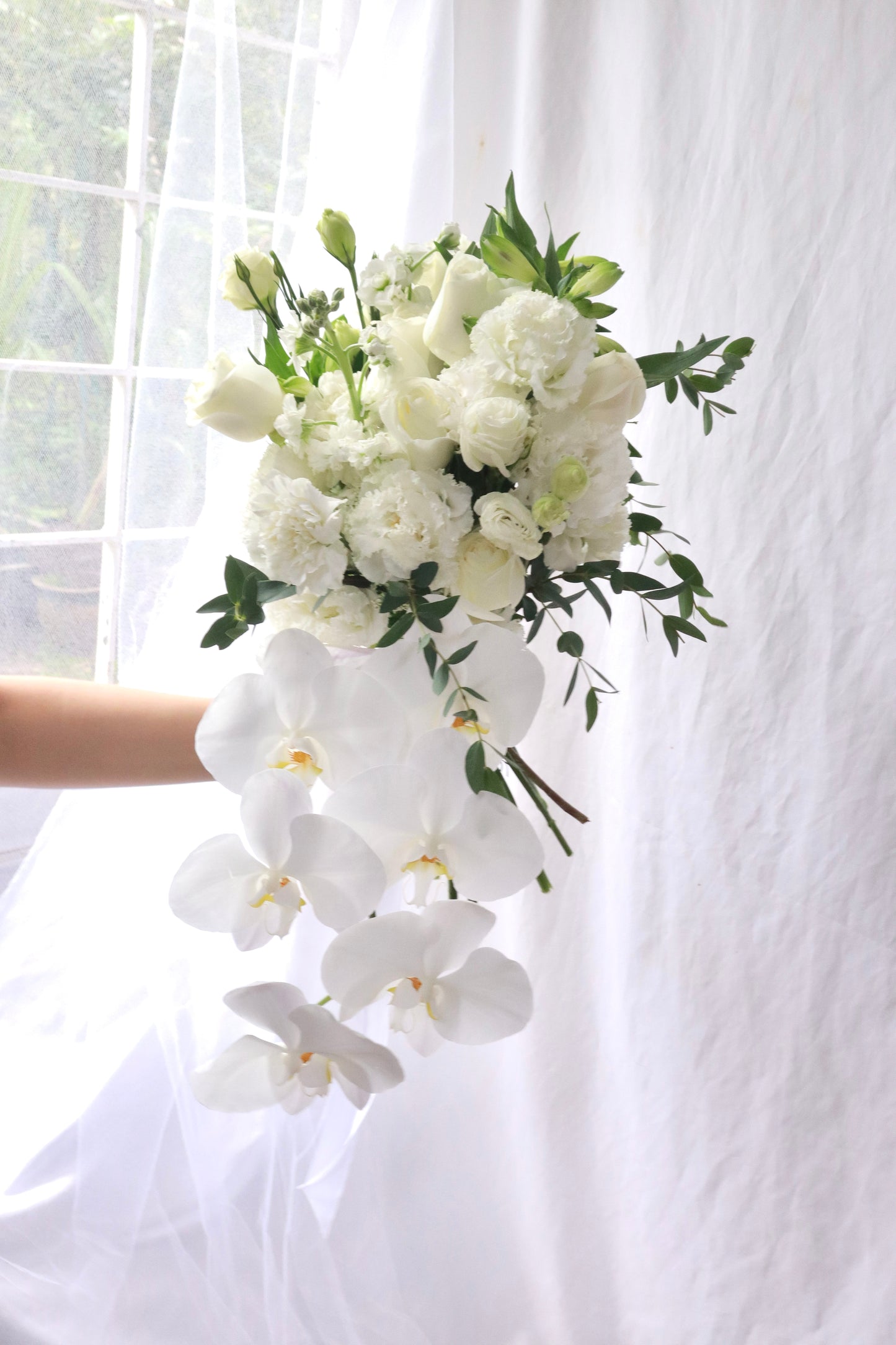 Queen Charlotte Phalaenopsis Orchid Bridal Bouquet