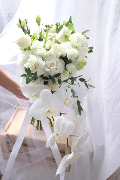 Queen Charlotte Phalaenopsis Orchid Bridal Bouquet