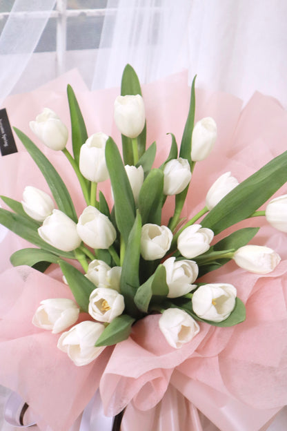 Millennium White Tulip Bouquet