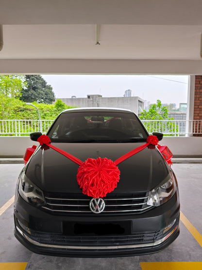 Satin Car Wedding Decorations