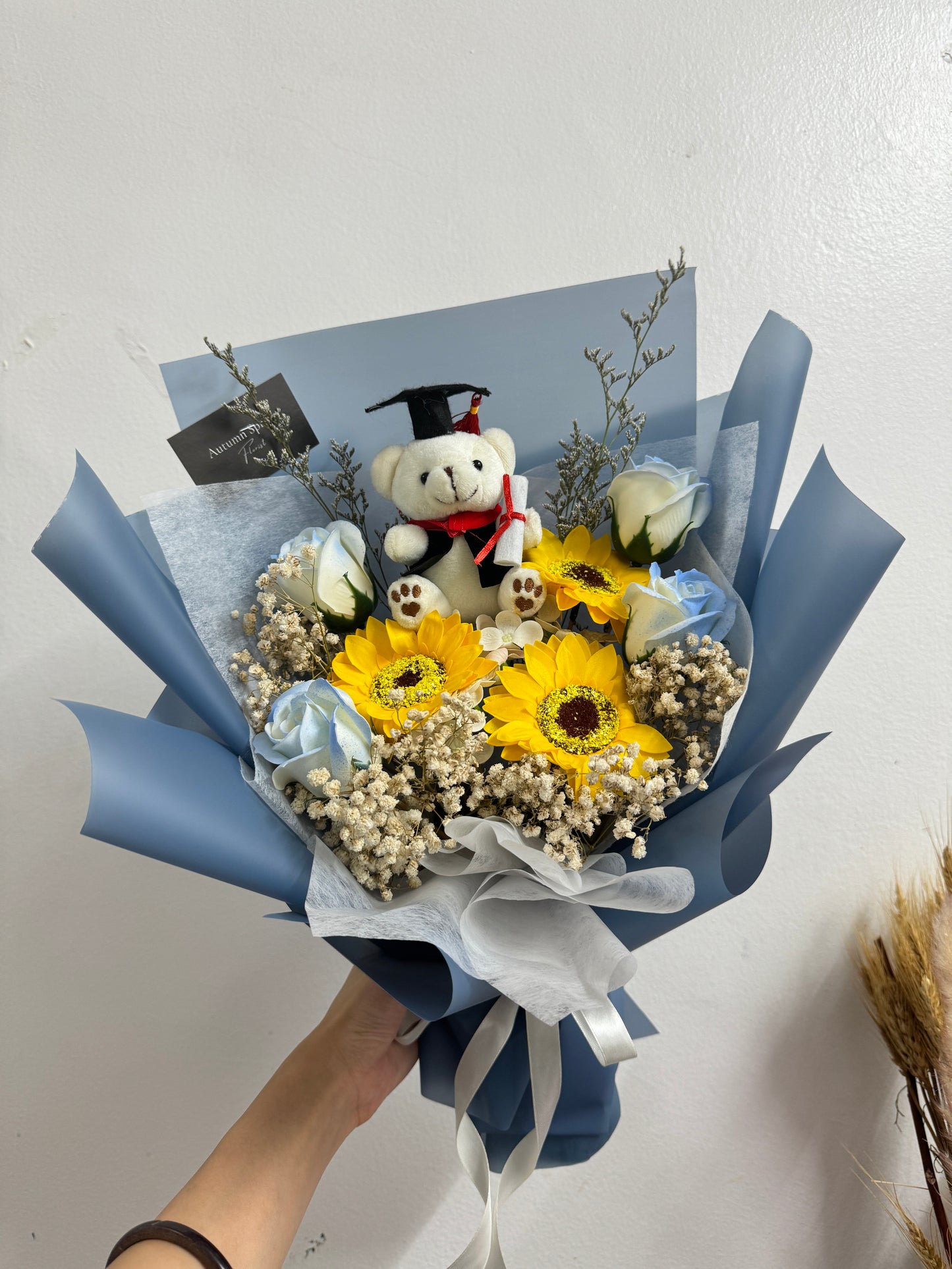 Bright Journey Soap Flower Graduation Bouquet