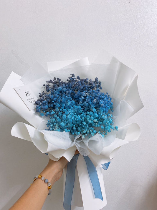 Friedrich Blue Babybreath Bouquet