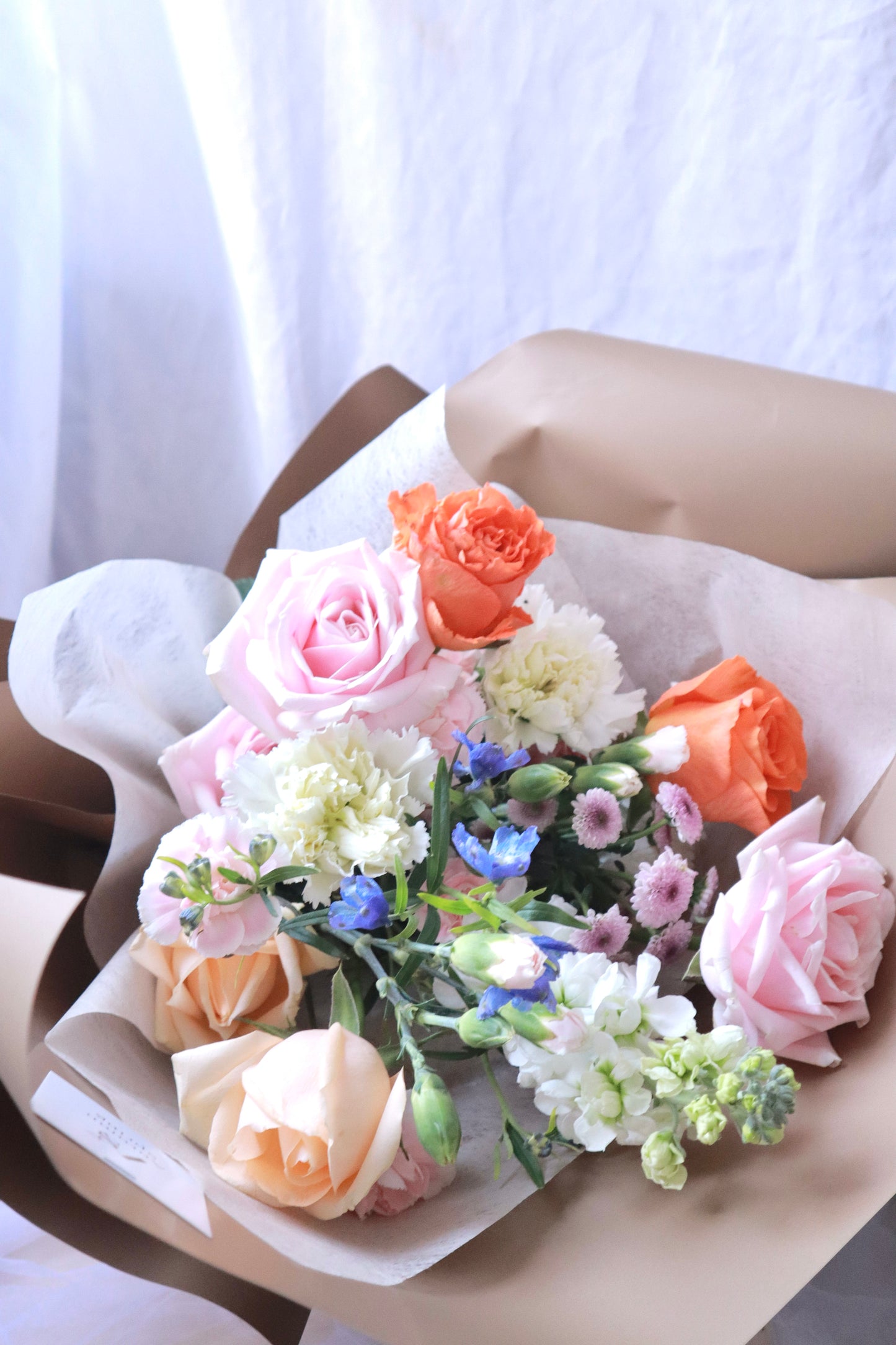 Tropical Blush Mixed Flower Bouquet