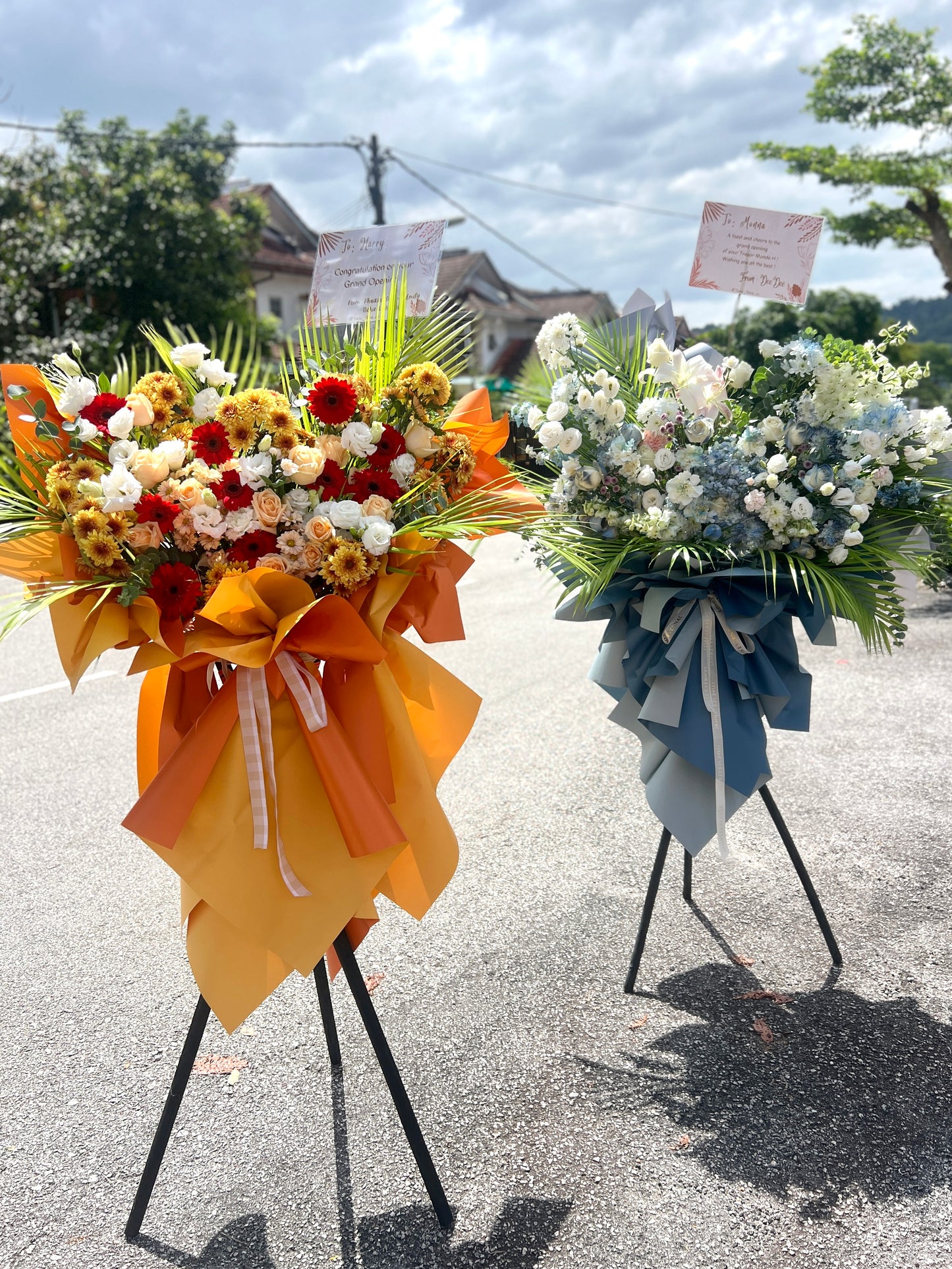 Fiery Fiesta Grand Opening Flower Stand