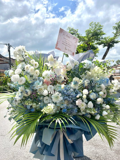 Cerulean Blue Grand Opening Flower Stand