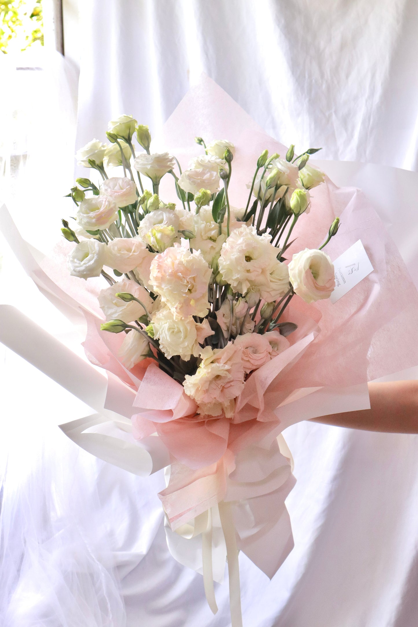 Chic Blush Eustoma Bouquet