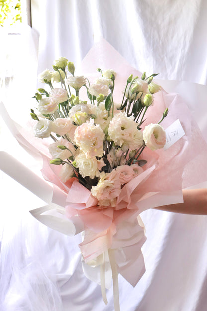 Chic Blush Eustoma Bouquet