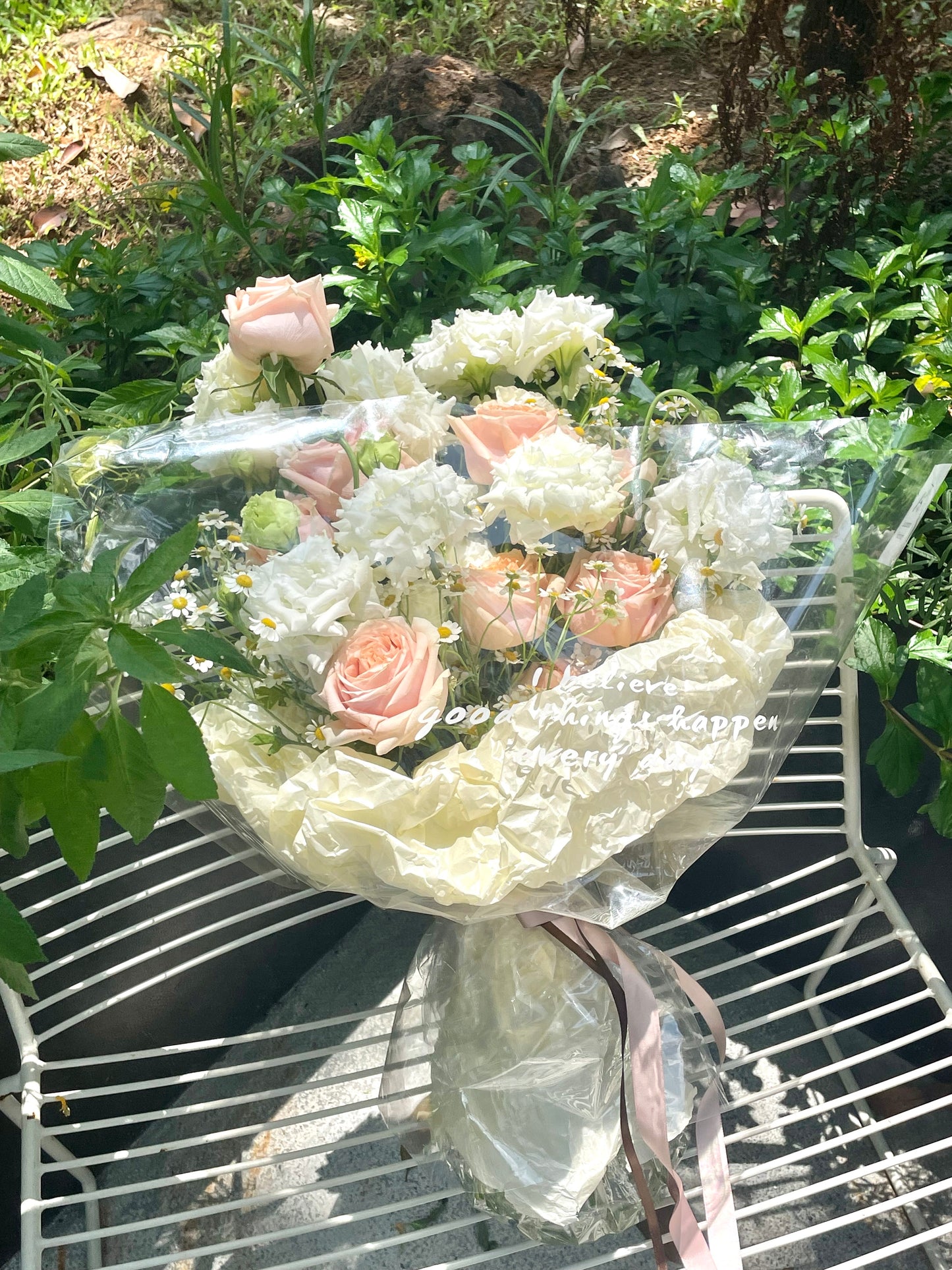 Roseate Pink Rose Mixed Bouquet