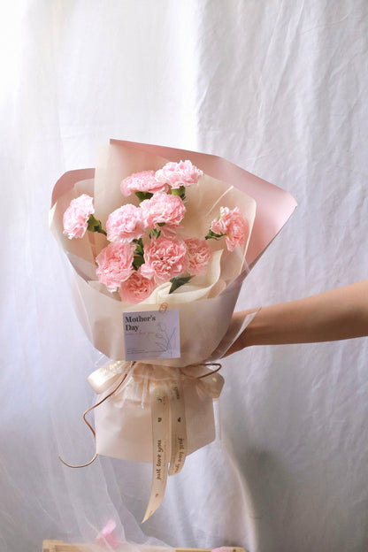 Sweet Pink Carnation Bouquet