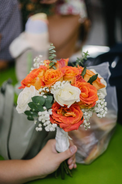 Oasis Orange Bridal Bouquet