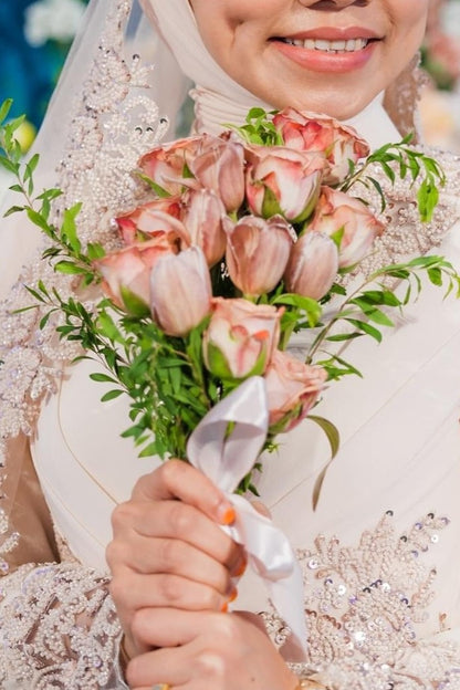 Macchiato Tulip Bridal Bouquet