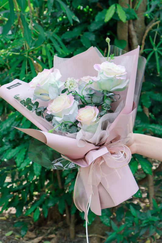 Ethereal Rosy Rose Bouquet