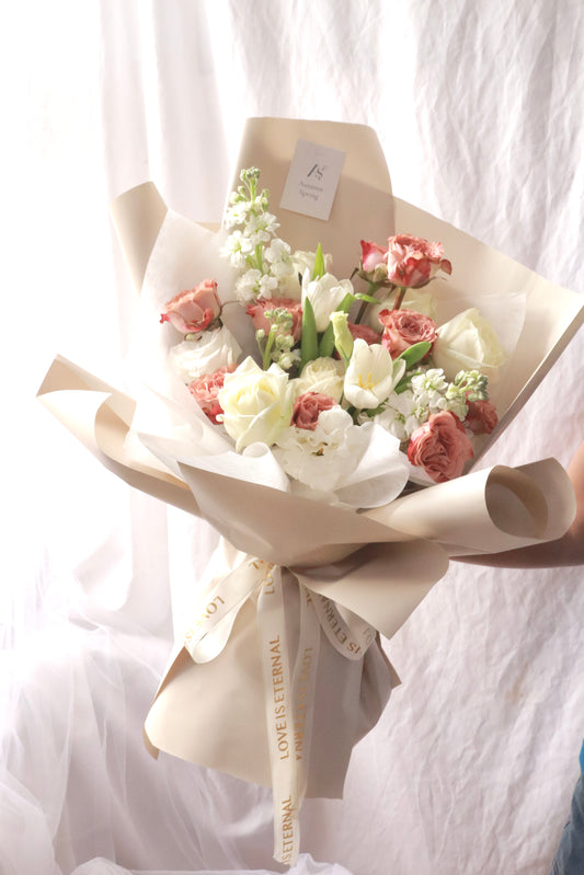 Mocha Bliss Rose Mixed Flower Bouquet