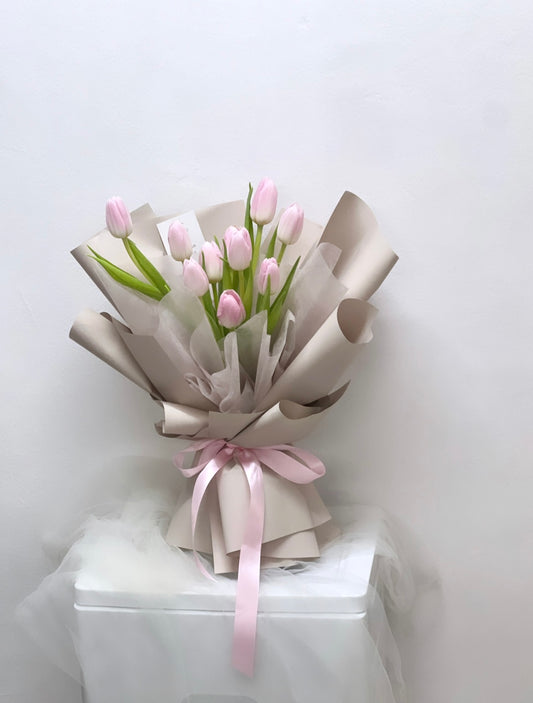 Claire Pink Tulip Bouquet