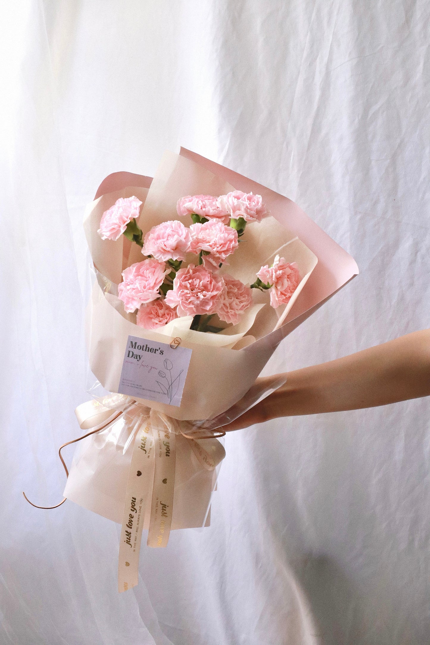 Sweet Pink Carnation Bouquet