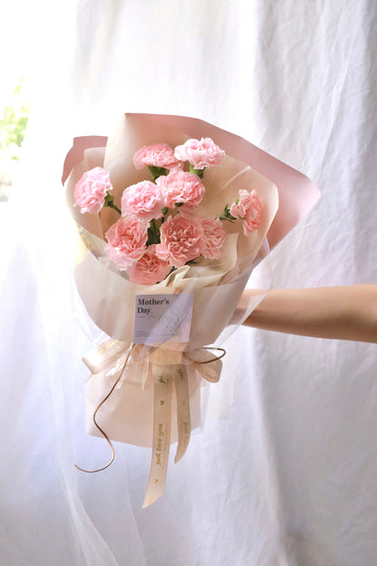 Sweet Pink Carnation Bouquet