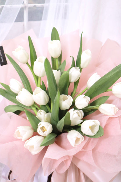 Millennium White Tulip Bouquet