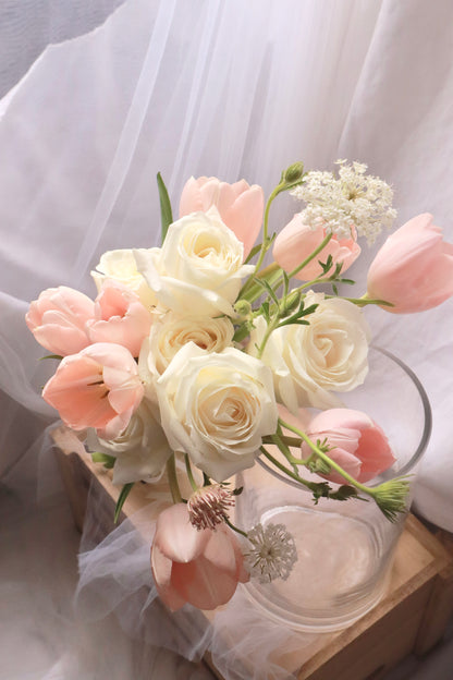 L'armoire Tulip and Rose Bridal Bouquet