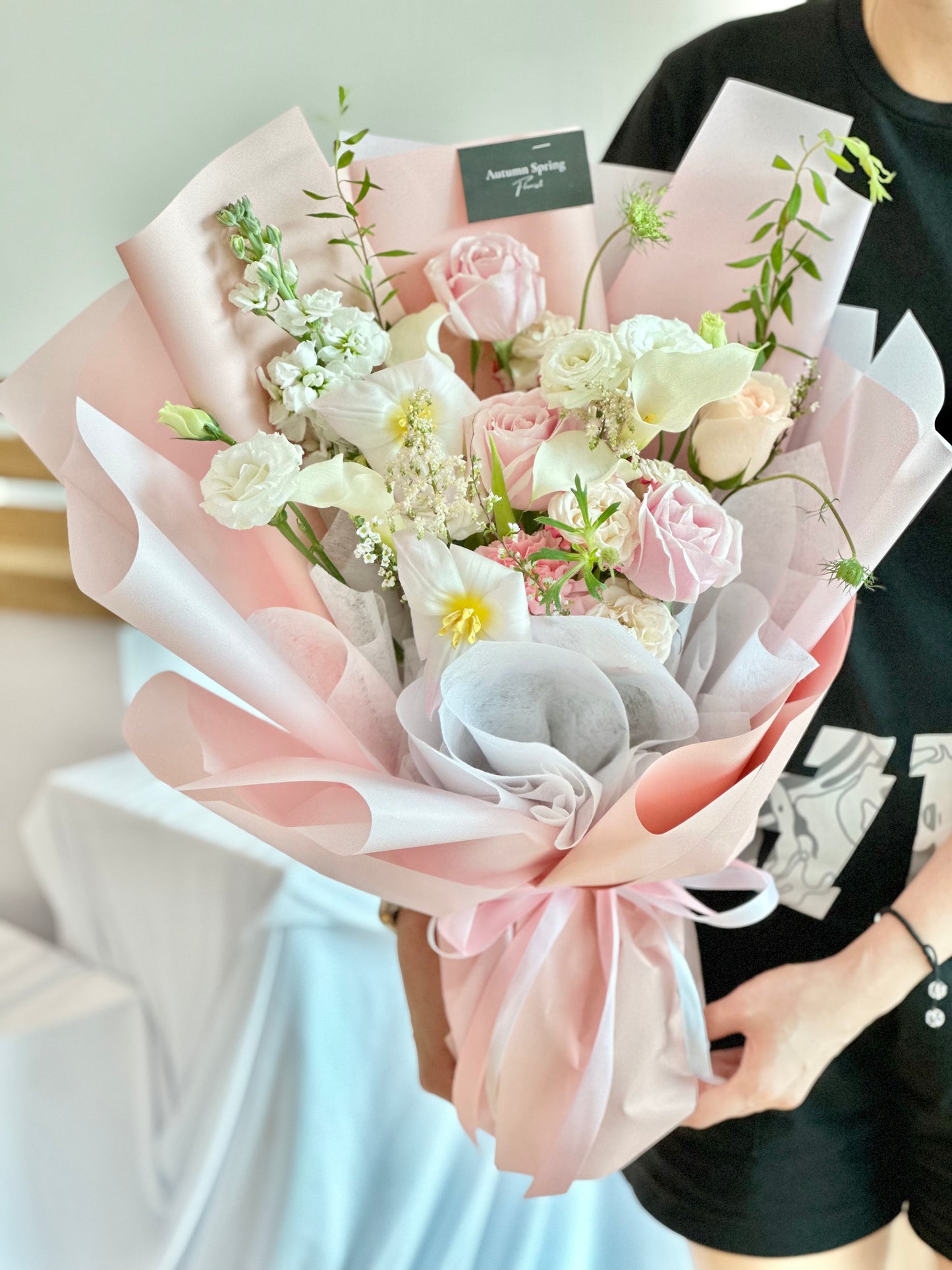 Blushing Garden Flower Bouquet