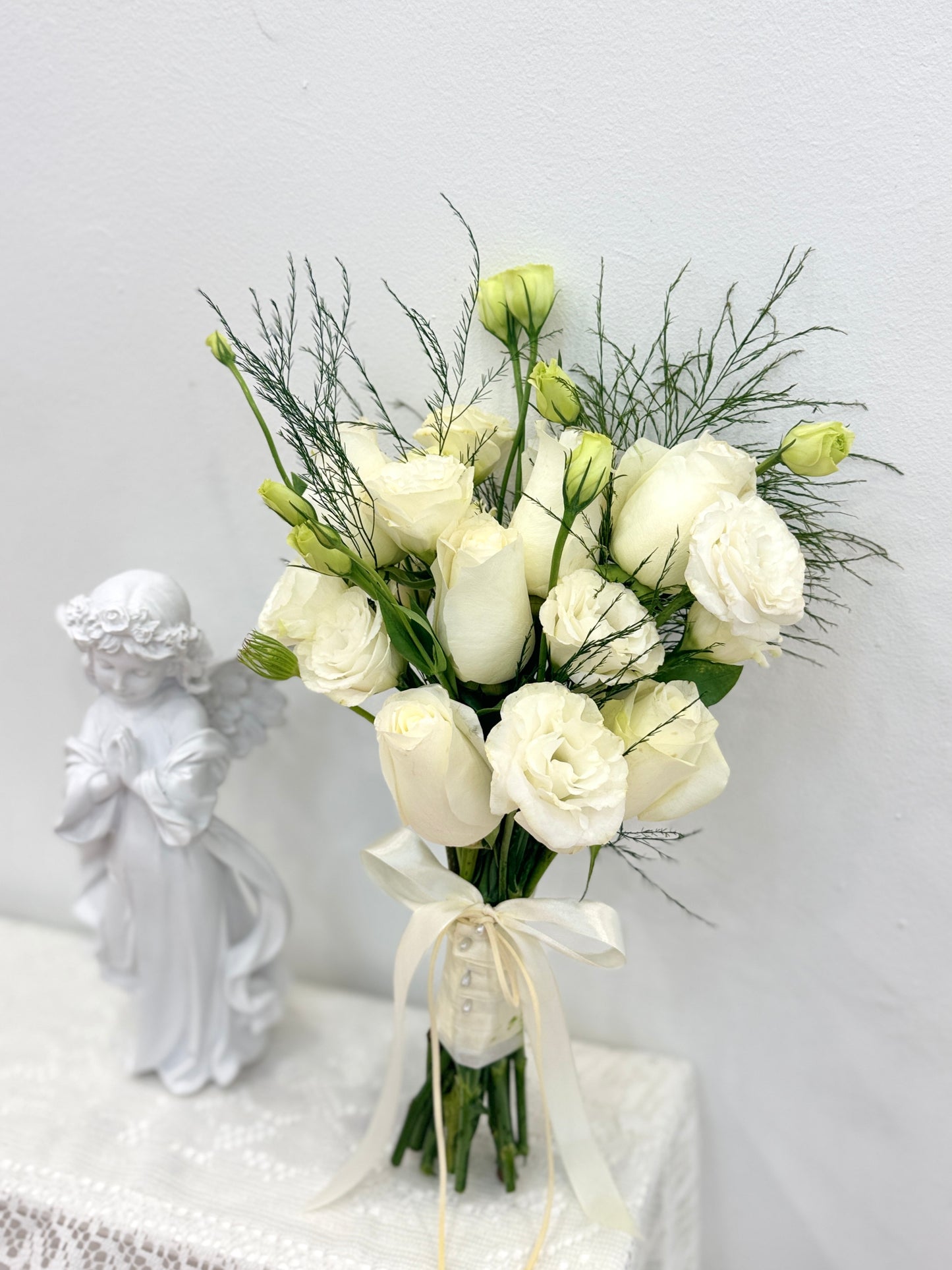 Lush Green Serenity Bridal Bouquet