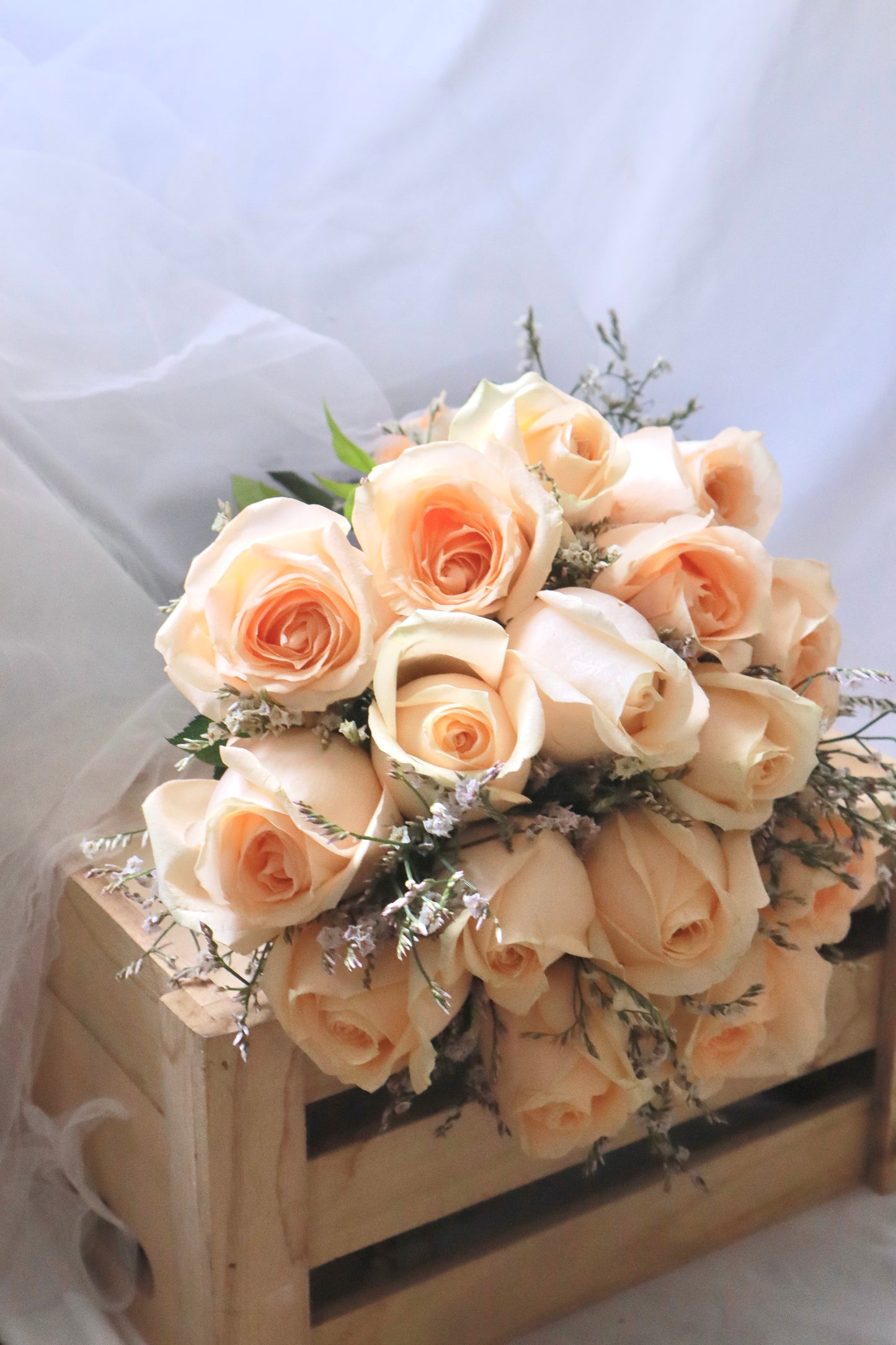 Champagne Rose Bridal Bouquet