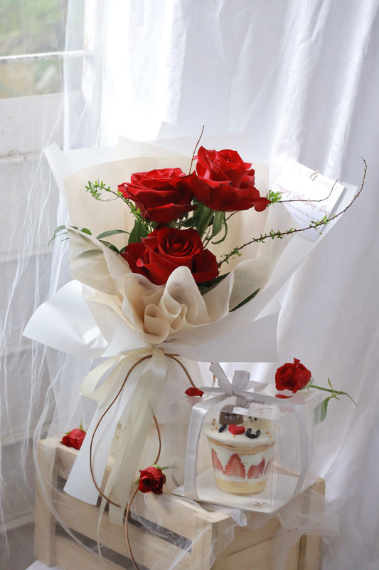 Cupid Red Rose Bouquet