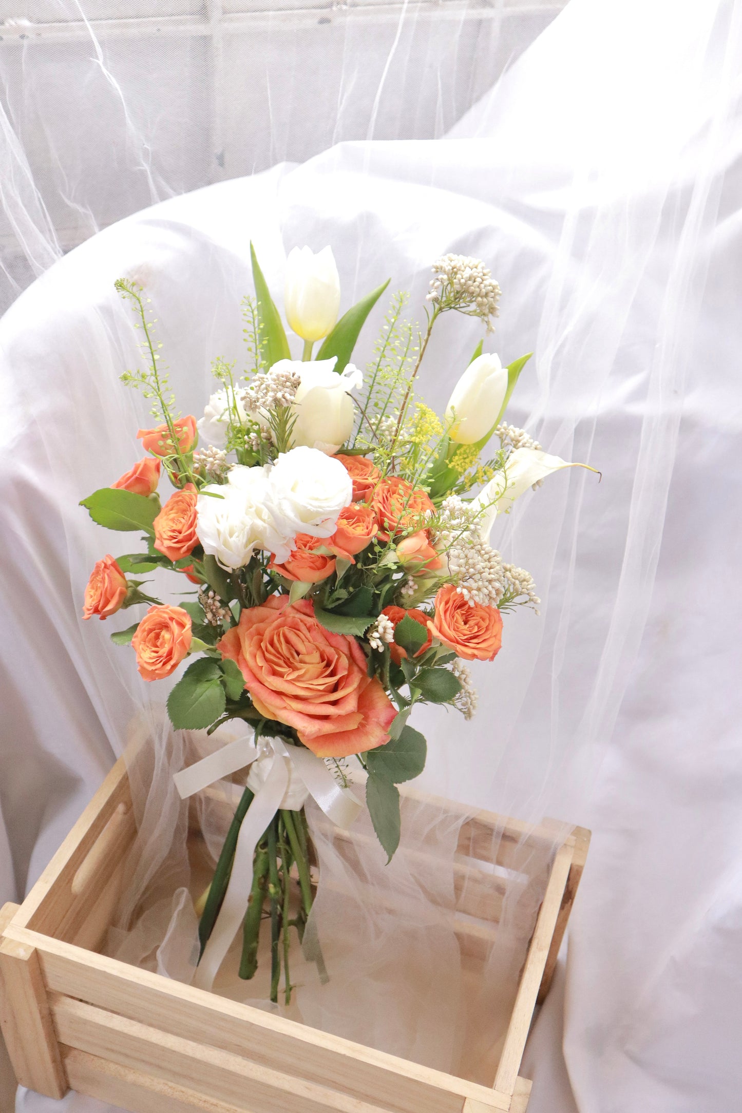 Pandora Orange Bridal Bouquet