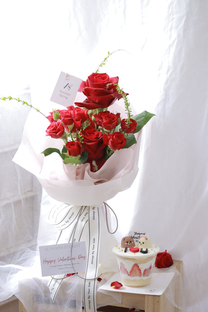 Red Royal Mixed Rose Bouquet