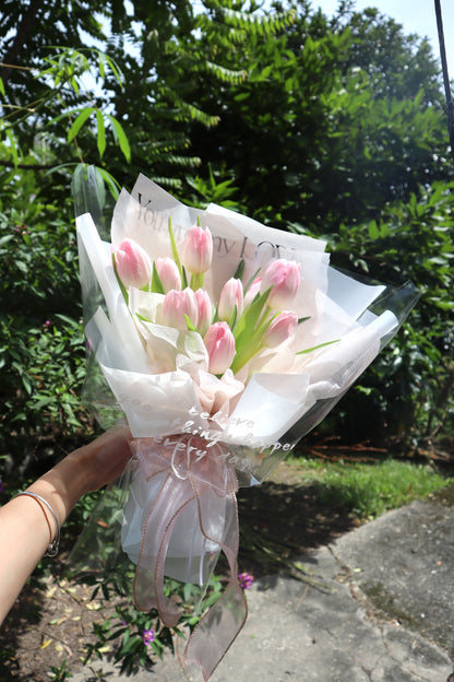 Paradise Pink Tulip Bouquet