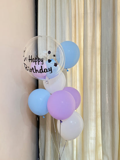 Birthday Celebration Pastel Helium Balloon