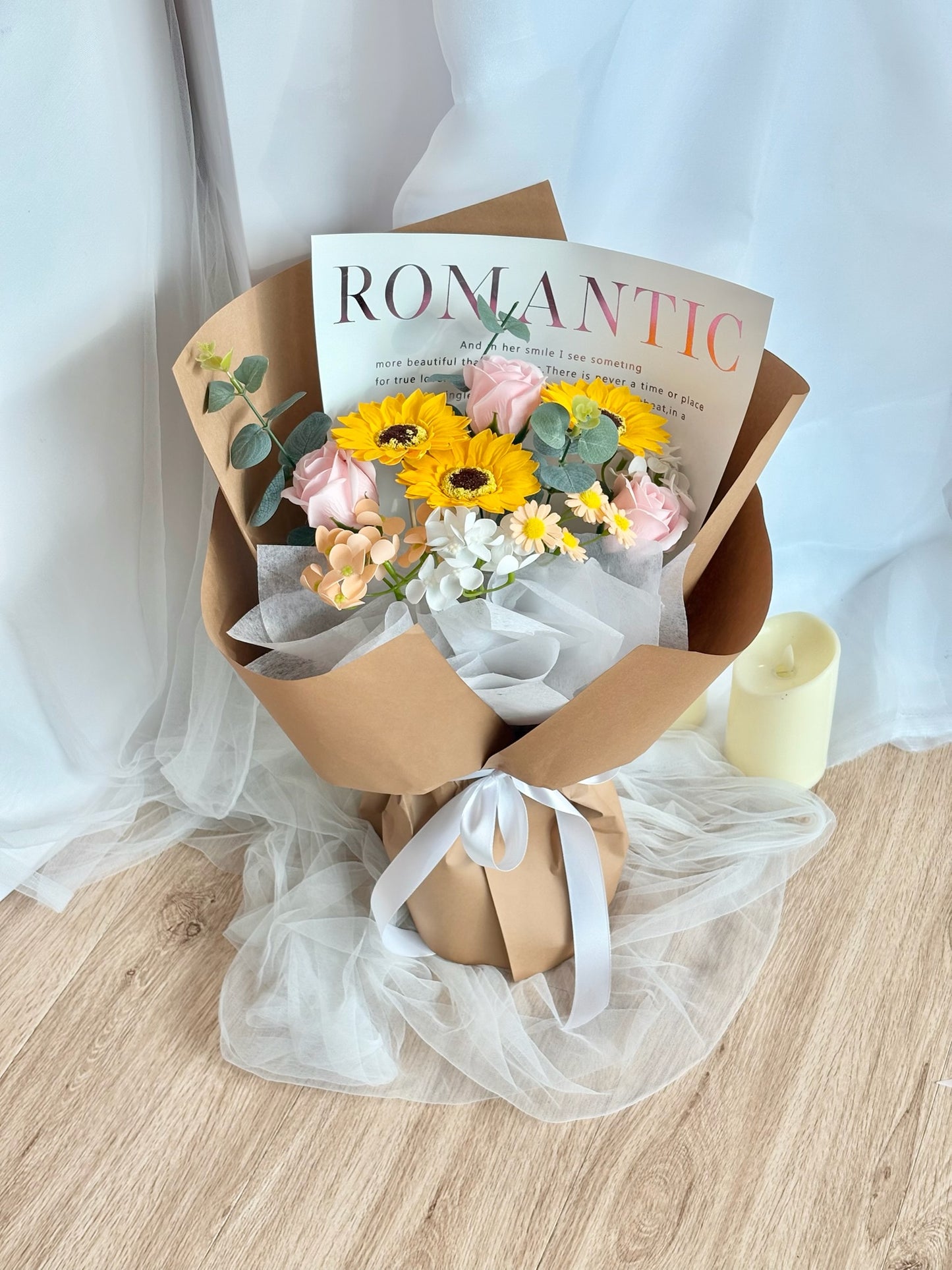 Radiant Achievement Soap Graduation Flower Bouquet
