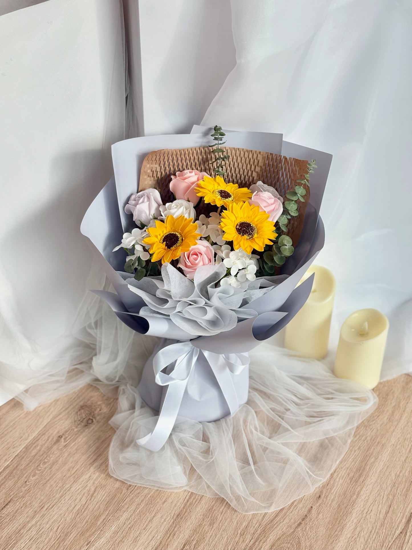 Purple Graduation Radiance Graduation Soap Flower Bouquet
