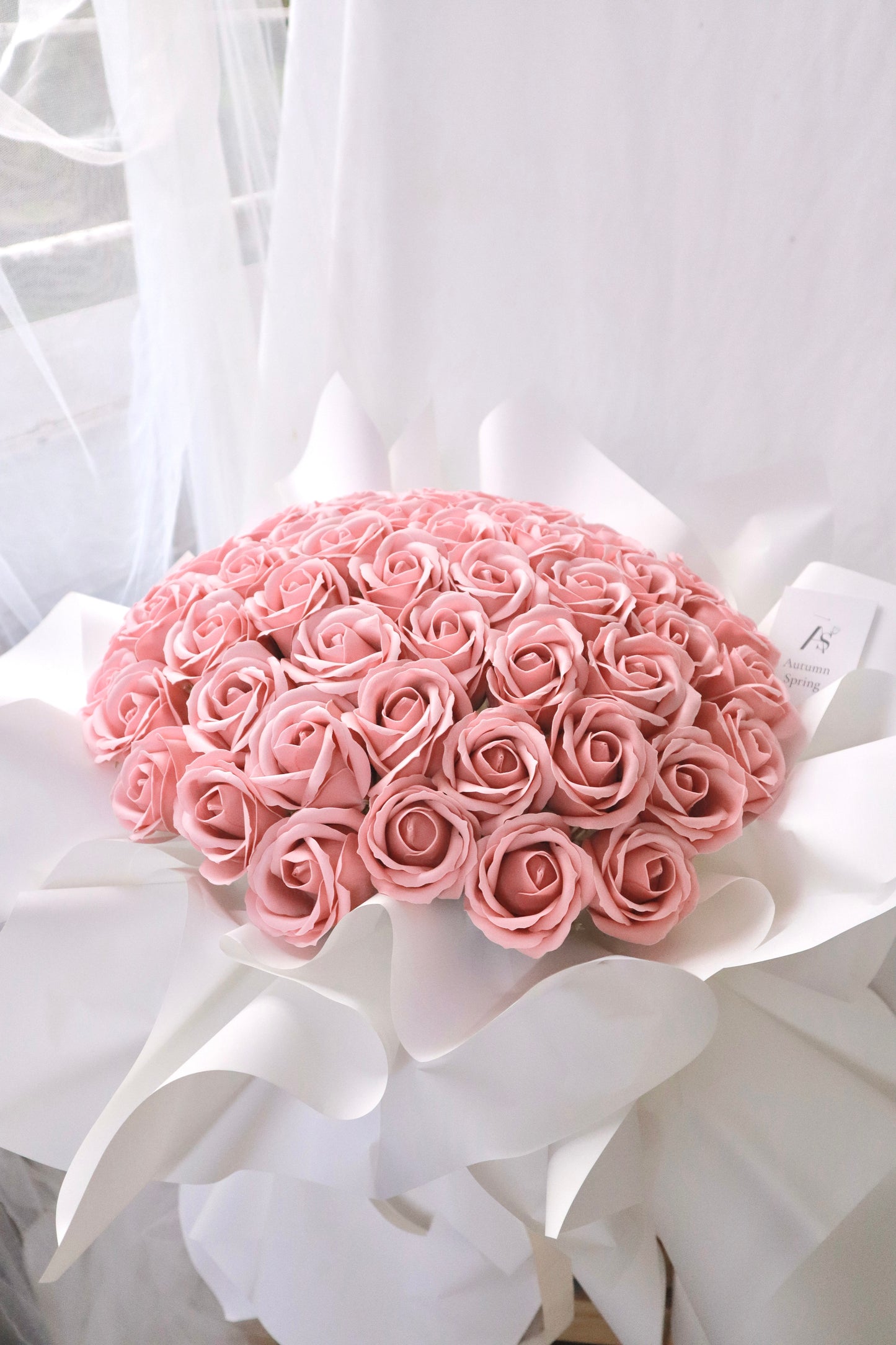 Siena Pink Soap Rose Bouquet